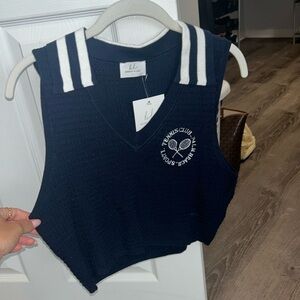 Brand new tennis crop top